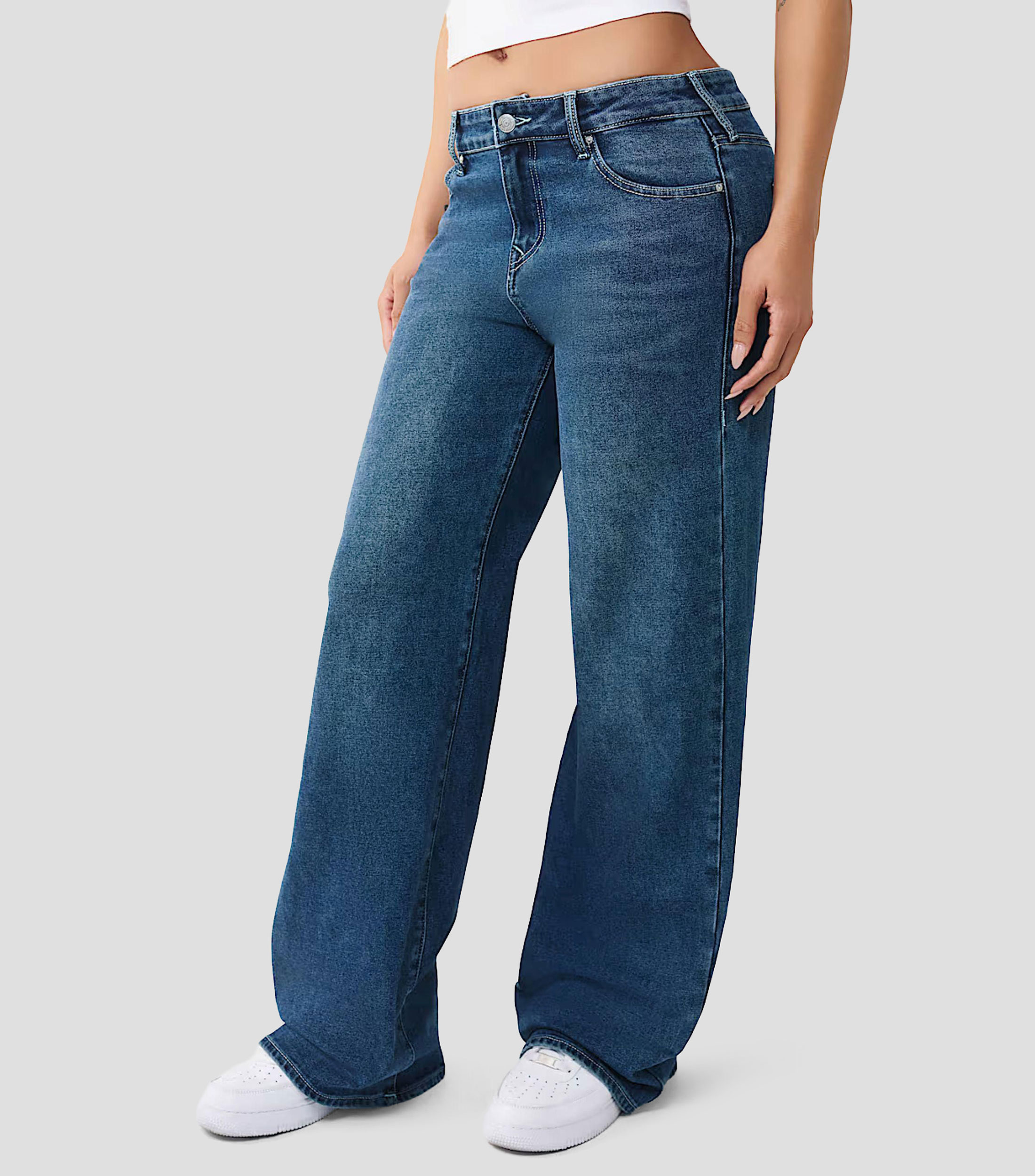 Jeans de corte wideleg Mujer